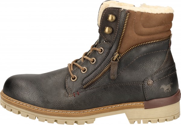 Mustang Stiefelette Lederimitat Graphit