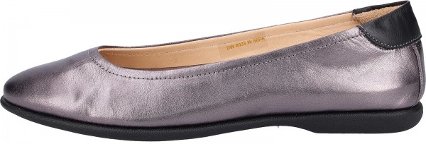 Darkwood Ballerinas Nappaleder Metall