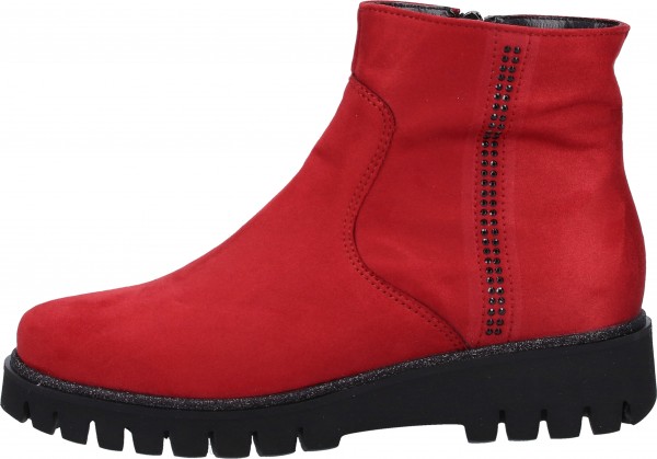 ara Stiefelette Lederimitat/Textil Rot