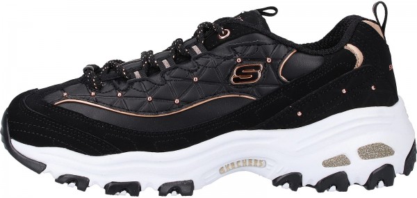 Skechers Sneaker Leder Schwarz