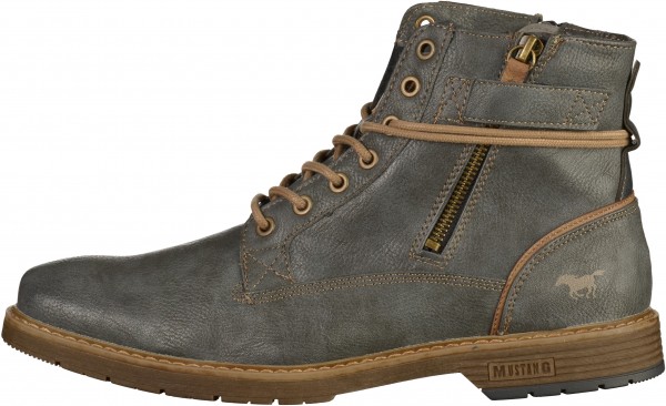 Mustang Stiefelette Lederimitat Graphit