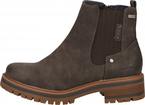 Tom Tailor Stiefelette Lederimitat/Textil Oliv