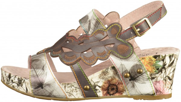 Laura Vita Sandalen Leder Grau