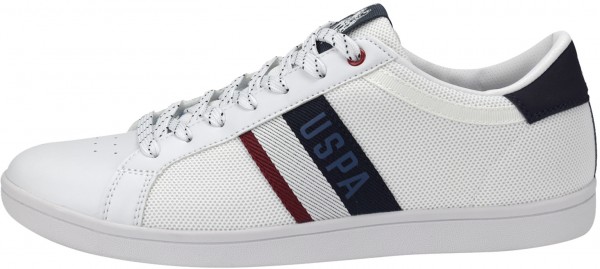 U.S. Polo Assn. Sneaker Leder/Mesh Weiß