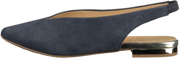 Caprice Ballerinas Veloursleder Ocean