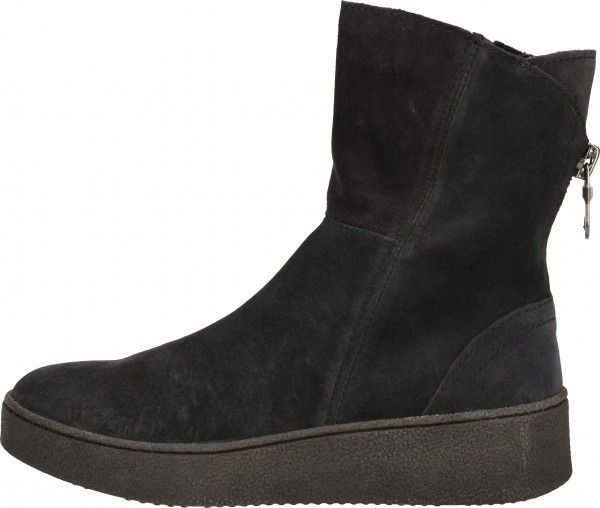 Marco Tozzi Stiefelette Veloursleder Navy