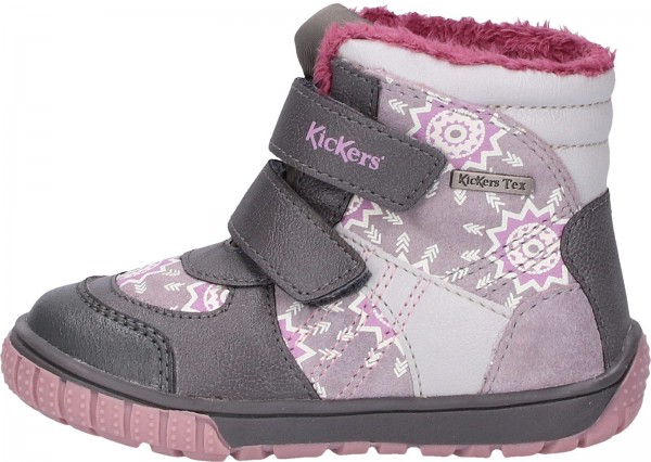 Kickers Stiefel Leder/Textil Grau