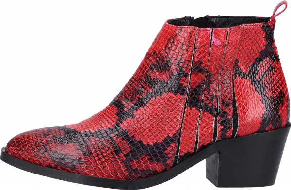 ILC Stiefelette Leder Rot