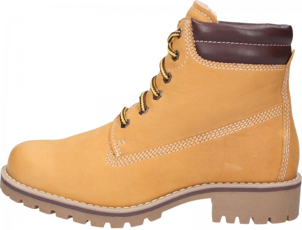 Marco Tozzi Stiefelette Leder Braun Warmfutter