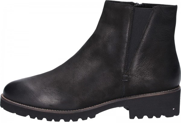 SPM Stiefelette Leder/Textil Schwarz
