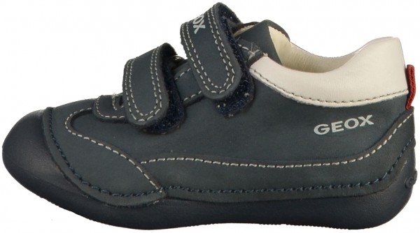Geox Halbschuhe Nubukleder Navy/Weiß