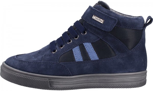 Richter Stiefelette Velourleder/Textil Blau