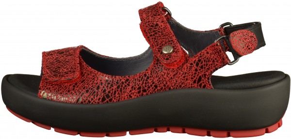 Wolky Sandalen Leder Rot