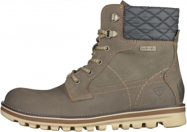 Tamaris Stiefelette Leder Taupe Warmfutter