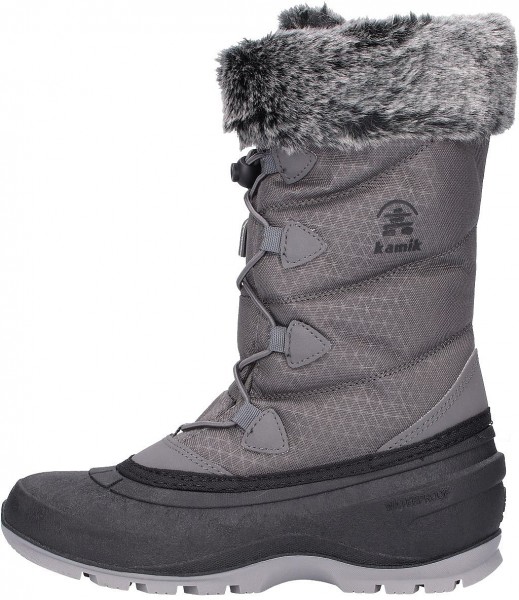 Kamik Stiefel Lederimitat/Textil Grau Warmfutter