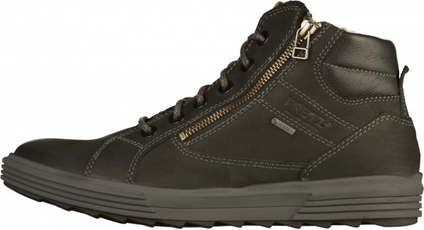 FRETZ men Sneaker Leder Schwarz Warmfutter