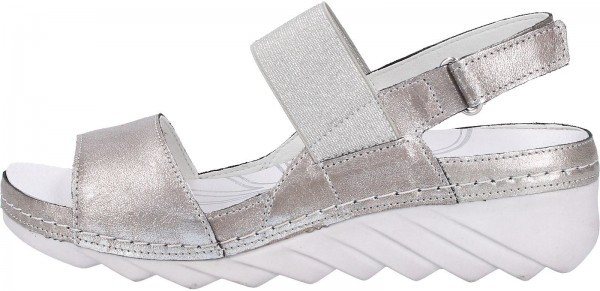 Romika Sandalen Leder Platin