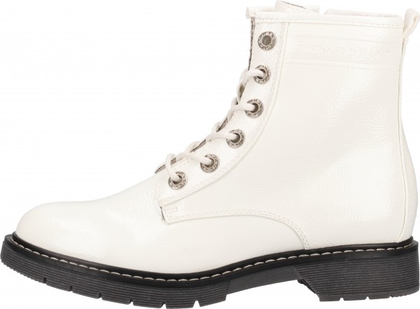 Tom Tailor Stiefelette Lederimitat Weiß