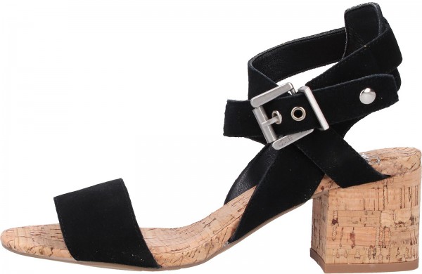SPM Sandalen Veloursleder Schwarz