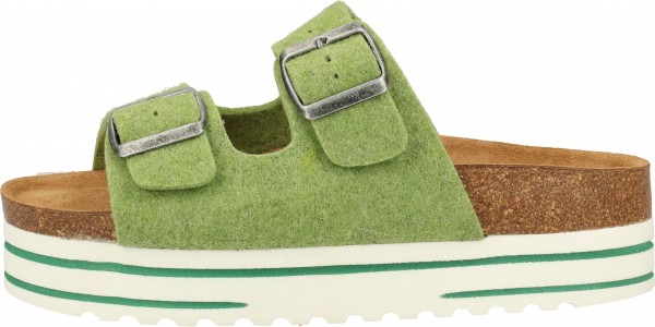 Shepherd Hausschuhe Wolle Lime