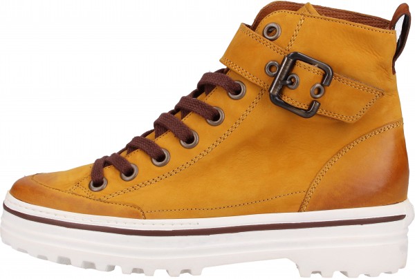 Paul Green Stiefelette Nubukleder Curry