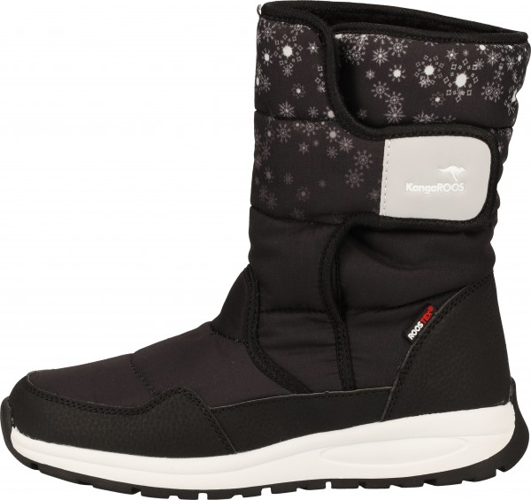 KangaROOS Stiefel Lederimitat/Textil Schwarz