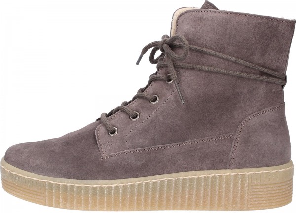 Gabor Stiefelette Veloursleder Oliv Warmfutter