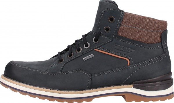 FRETZ men Stiefelette Nubukleder Blau