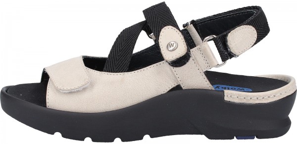 Wolky Sandalen Leder Offwhite