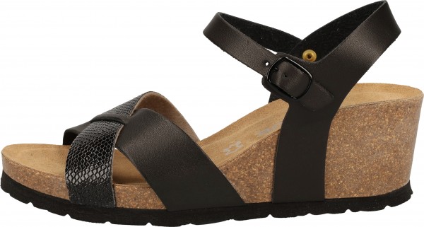 Rohde Sandalen Lederimitat Schwarz