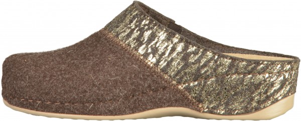 Rohde Pantoletten Textil Mocca