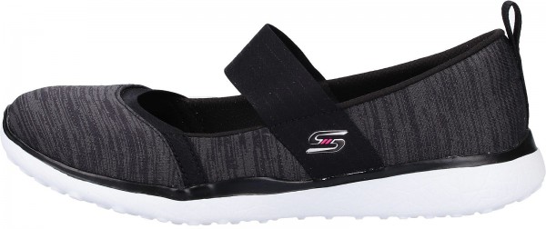 Skechers Ballerinas Textil Schwarz