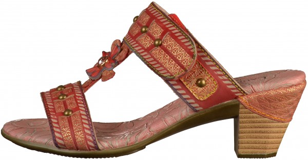 Laura Vita Pantoletten Leder Rot