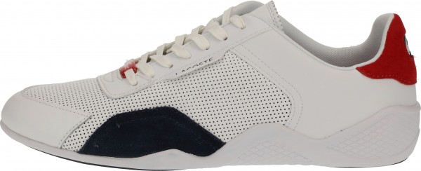 Lacoste Sneaker Leder/Synthetik Weiß/Navy