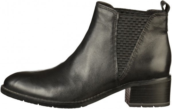 Marco Tozzi Stiefelette Glattleder Schwarz