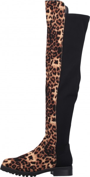 Buffalo Stiefel Velourleder/Textil Braun