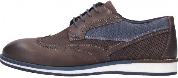 Venturini Milano Halbschuhe Leder/Textil Dunkelgrau