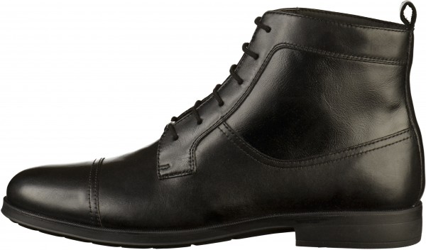 Geox Stiefelette Lederimitat Schwarz Warmfutter