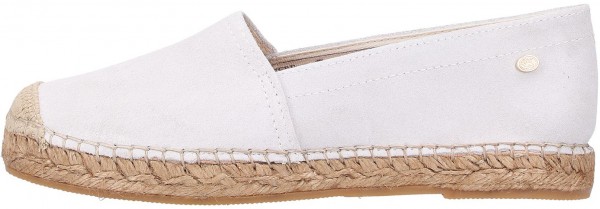 Fred de la Bretoniere Slipper Veloursleder Weiß
