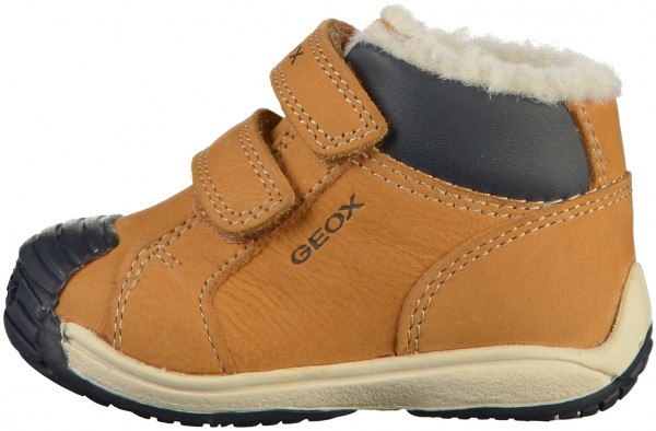 Geox Stiefelette Lederimitat Braun Warmfutter