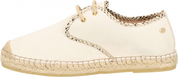 Fred de la Bretoniere Halbschuhe Leder Offwhite