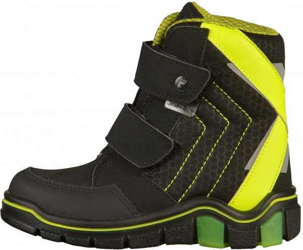 Pepino Stiefel Leder/Textil Schwarz Warmfutter