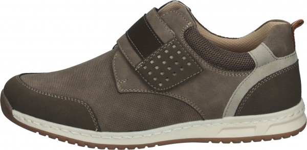 Relife Halbschuhe Lederimitat/Textil Oliv/Braun
