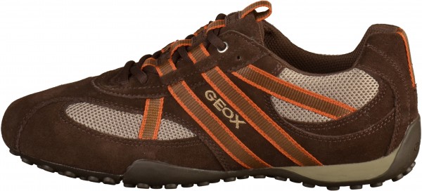 Geox Sneaker Veloursleder/Mesh Braun/Beige
