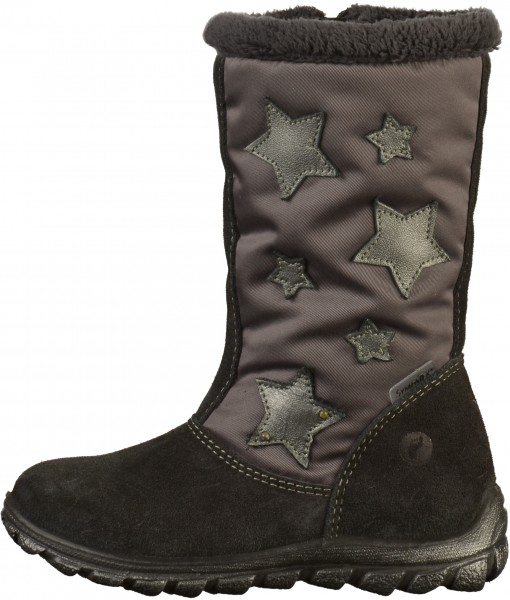 Pepino Stiefel Leder/Textil Asphalt Warmfutter