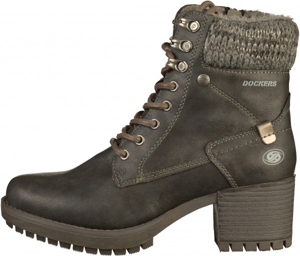 Dockers Stiefelette Lederimitat Schwarz