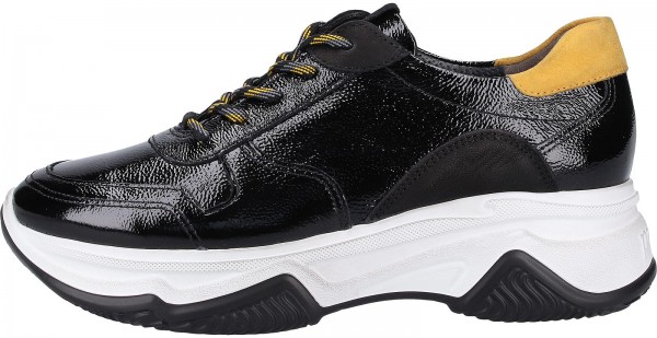 Paul Green Sneaker Leder Schwarz/Gelb