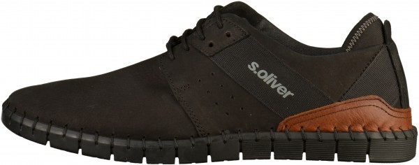 s.Oliver Sneaker Leder/Textil Schwarz