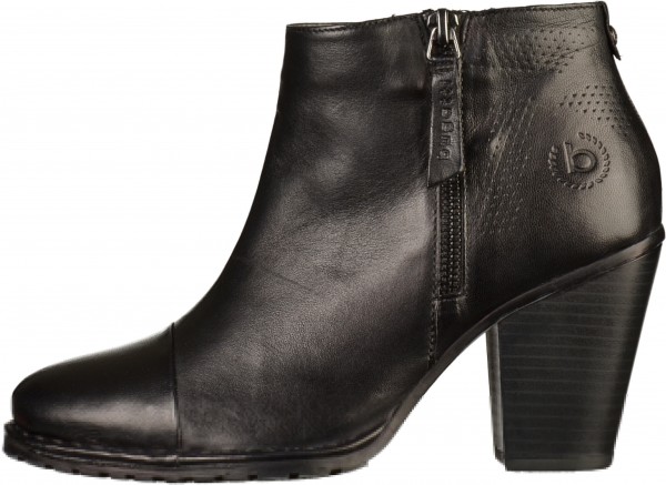 Bugatti Stiefelette Glattleder Schwarz