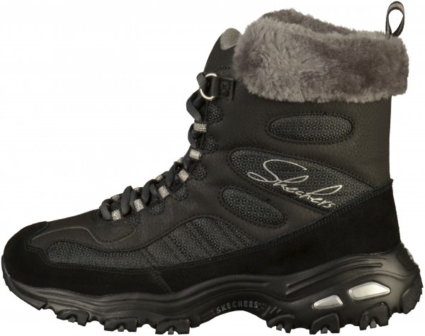 Skechers Stiefelette Lederimitat/Textil Schwarz